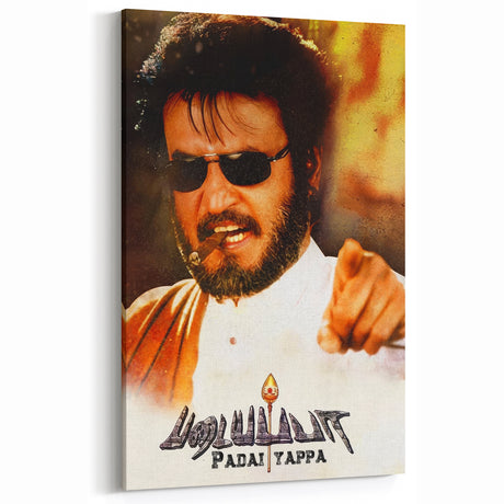 1990s Vintage Movie Poster – Classic 90s Film Art of Padayappa