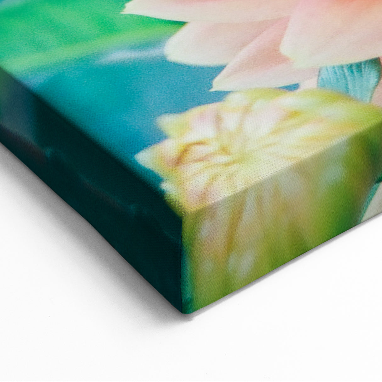 Soft Spring Wall Art - Pastel Dahlia Floral Spring Canvas Print