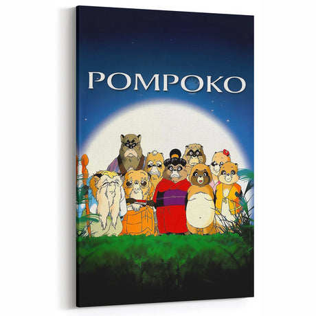 1990s Vintage Movie Poster – Classic 90s Film Art of Pom Poko