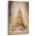 Golden Christmas Tree – Luxurious Christmas Canvas Art