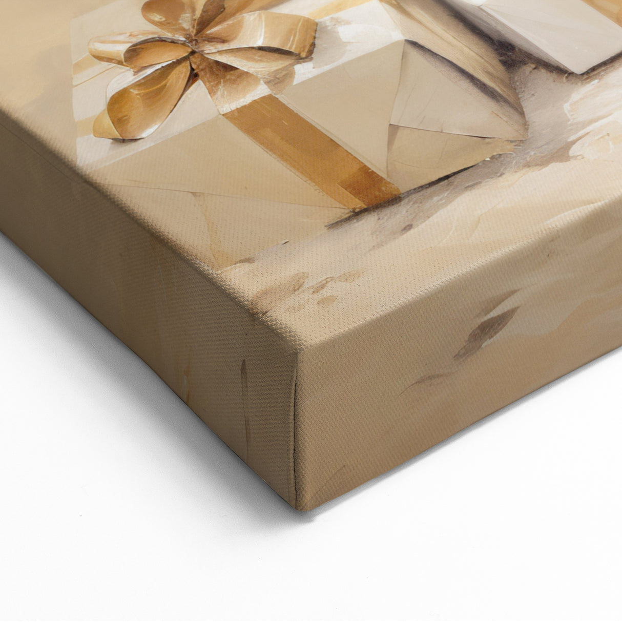 Golden Christmas Tree – Luxurious Christmas Canvas Art