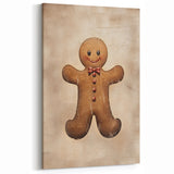 Rustic Gingerbread Man – Festive Christmas Art Prints