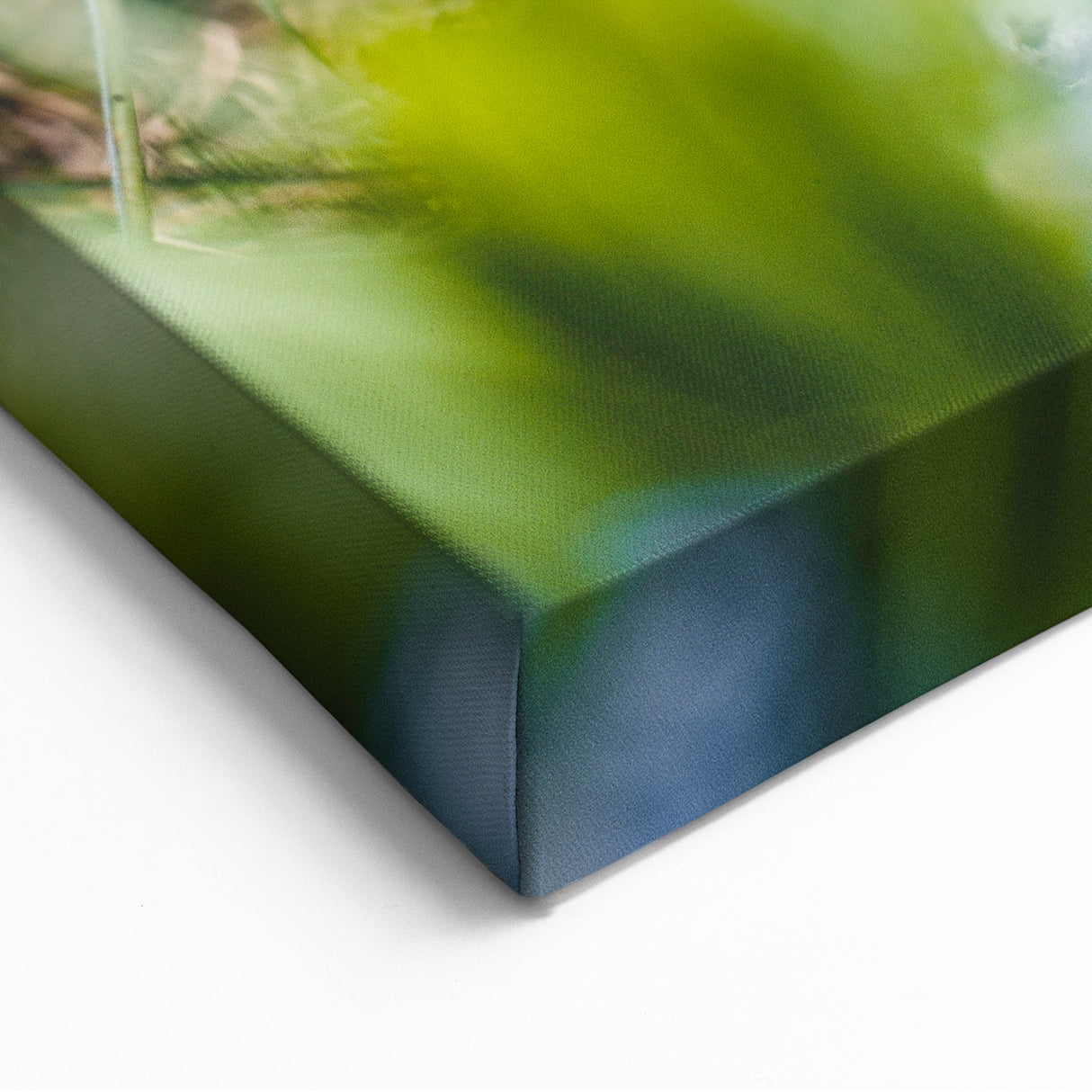 Golden Rabbit Spring Wall Art - Elegant Nature Canvas Print