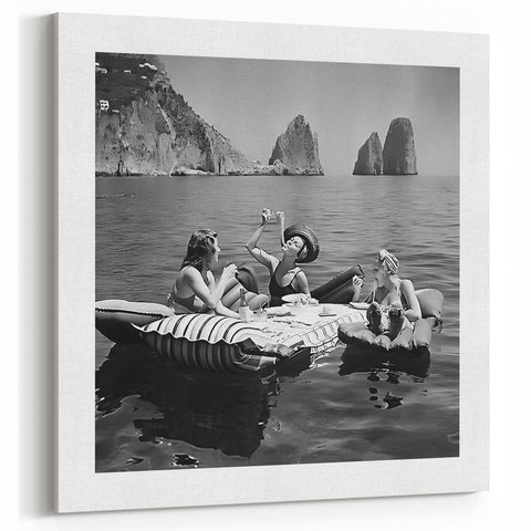 Elegant Culinary Portrait Wall Art – Floating Dining Experience