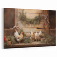 Farmhouse Holiday Chickens – Rustic Christmas Wall Decor