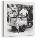 Vintage Gelato Cart – Culinary Photography Wall Art