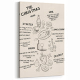 Christmas Menu – Festive Holiday Wall Art
