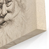 Vintage Santa Sketch – Classic Christmas Wall Hangings