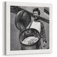Authentic Culinary Portrait Wall Art – Street Pizza Vendor