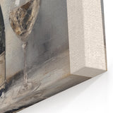 Classic Christmas Champagne Celebration Wall Art - Christmas Canvas Art