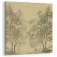 Vintage Botanical Art Prints – Scenic Tree Landscape Drawing