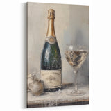 Elegant Holiday Champagne Celebration Wall Art - Christmas Art Prints