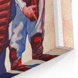 Vintage Magazine Cover Art - American Boy Bat-Boying for the Yankees