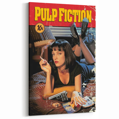 1990s Vintage Movie Poster – Classic 90s Film Art of Pulp Fiction