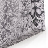 Snowy Evergreen Forest - Winter Wonderland Wall Art Winter Print