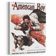 Vintage Magazine Cover Art - American Boy River Man April 1938