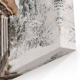 Rustic Cabin in Snow - Winter Wonderland Wall Art Winter Print