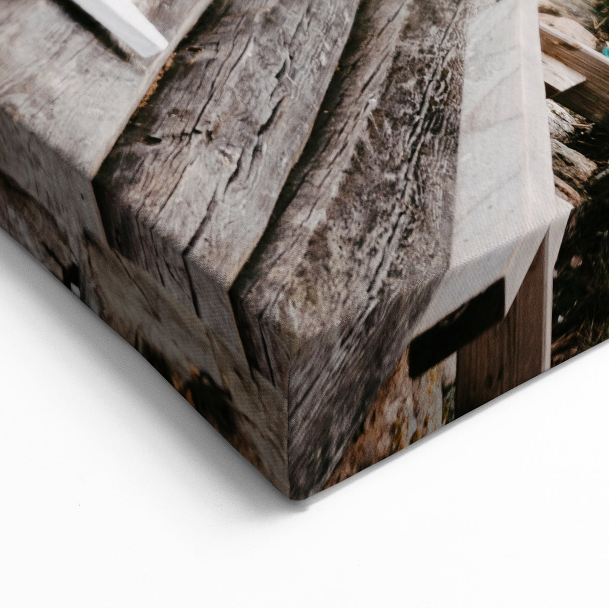 Rustic Cabin in Snow - Winter Wonderland Wall Art Winter Print