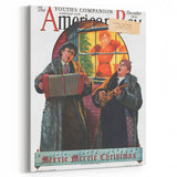 Vintage Magazine Cover Art - American Boy December 1931 Merrie Christmas