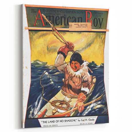 Vintage Magazine Cover Art - American Boy February 1931 Land of No Shadow