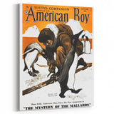 Vintage Magazine Cover Art - American Boy January 1938 Mystery of Mallards