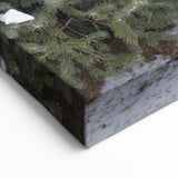 Vintage Sled and Snowy Pines - Winter Scene Wall Art Winter Print