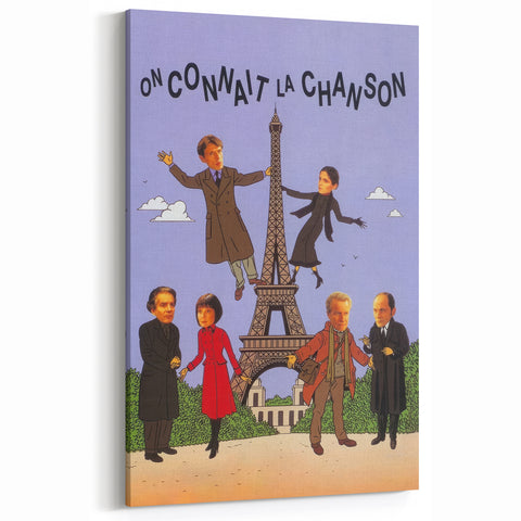 On Connaît la Chanson 1990s Vintage Movie Poster | Classic 90s Film Art
