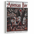 Vintage Magazine Cover Art - American Boy July 1937 Stained Gold
