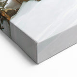 Red Cabin in Snow - Winter Wonderland Wall Art Winter Canvas Print