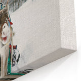 Reindeer and Sleigh - Winter Wonderland Wall Art Winter Print