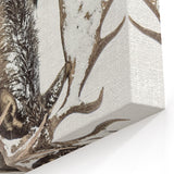 Majestic Winter Moose - Snowy Landscape Wall Art Winter Canvas Print