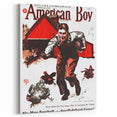 Vintage Magazine Cover Art - American Boy September 1937 Six-Man Football