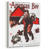 Vintage Magazine Cover Art - American Boy September 1937 Six-Man Football