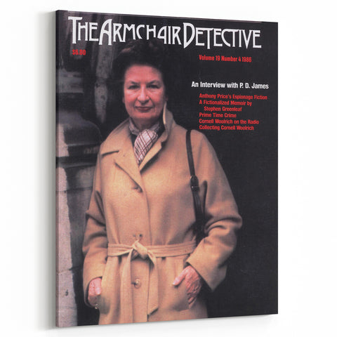 Vintage Magazine Cover Art - The Armchair Detective, 1986