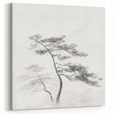 Vintage Botanical Art Print: Elegant Tree Sketch Illustration