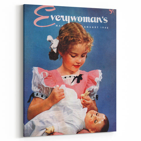 Everywoman’s Vintage Magazine Cover - Retro 1946 Wall Art Print