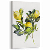 Lemon Botanical Watercolor – Elegant Fruit Wall Art for Kitchen