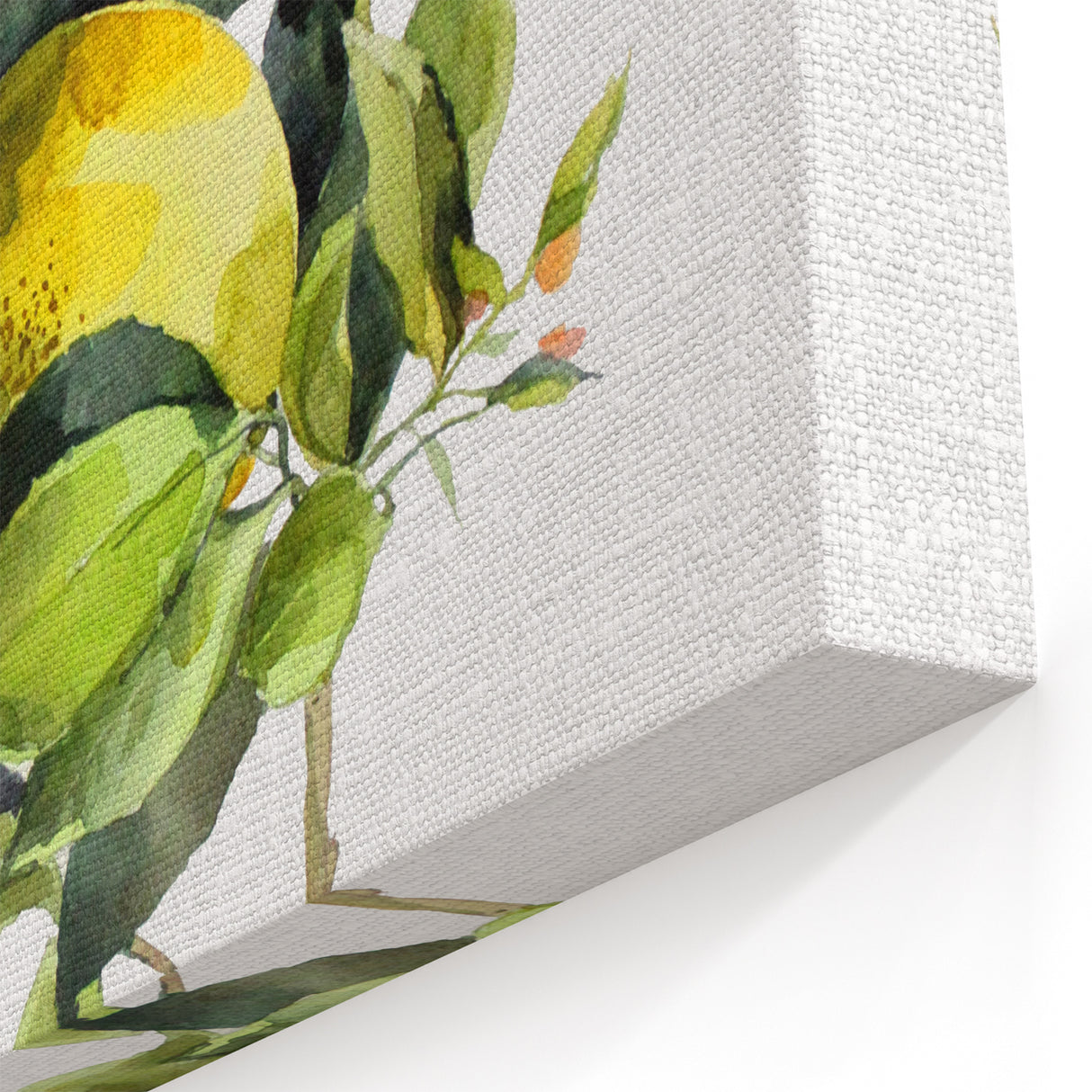 Lemon Botanical Watercolor – Elegant Fruit Wall Art for Kitchen