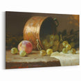 Rustic Grape Still Life – Vintage Fruit Canvas Art for Kitchen