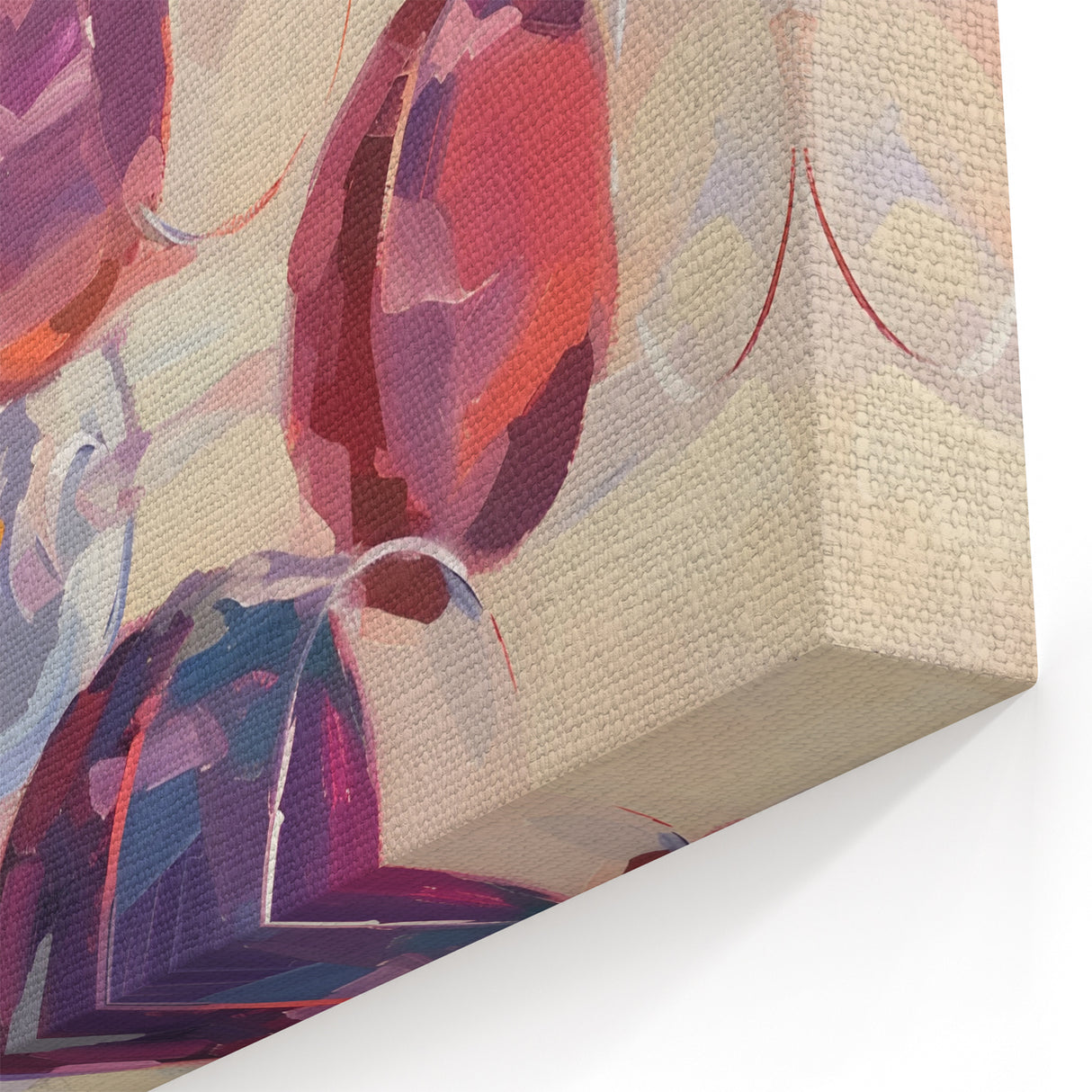 Abstract Wine Glass Wall Art – Modern Bar & Beverage Art Print