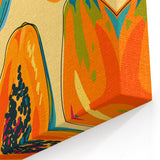 Papaya Fruit Canvas Art – Tropical Kitchen Wall Decor