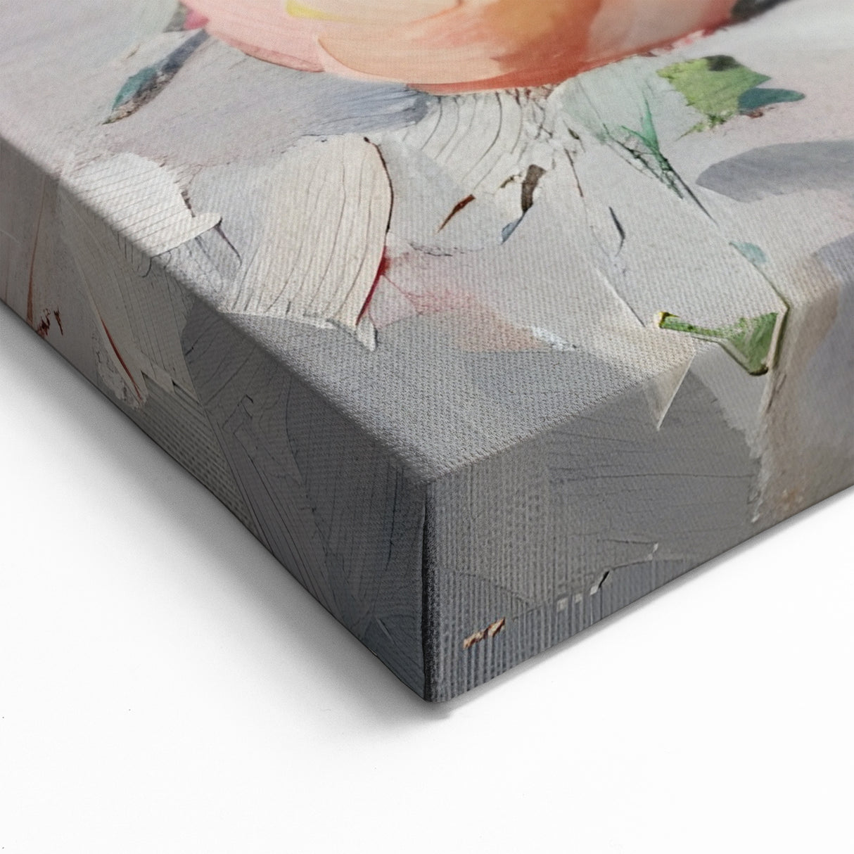 Peach Still Life Canvas Art – Elegant Kitchen Wall Decor