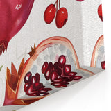 Fruit Paintings – Pomegranate Botanical Fruit Wall Art Print