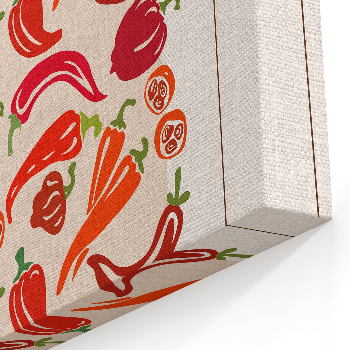 Fruit Poster Art – Spicy Pepper Kitchen Wall Decor Print