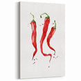 Red Chili Fruits Wall Art – Fruit Canvas Art for Kitchen Decor