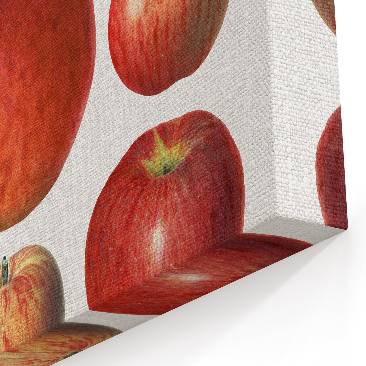 Apple Fruit Paintings – Fruit Canvas Art for Kitchen Wall Decor