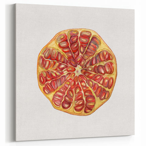 Pomegranate Fruit Art Prints – Kitchen Fruit Decor for Walls