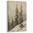 Vintage Winter Landscape Print – Botanical Nature Wall Art
