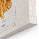 Classic Croissant Pastry Wall Art – French Bakery Kitchen Decor