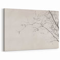 Minimalist Botanical Wall Art – Vintage Monochrome Print